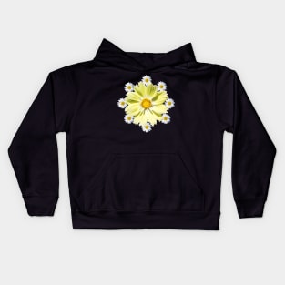 daisy flower tendril cosmosflower daisies floral Kids Hoodie